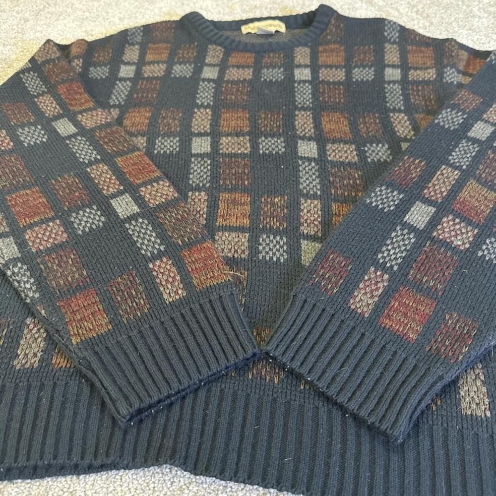 Munsingwear Knit Sweater Large Classic Vintage Penguin Logo Pullover - Picture 2 of 7